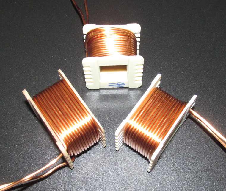 定制音箱分频器电感线圈 1mH铁芯电感线圈 1.5mm线径无氧铜线EI48X24